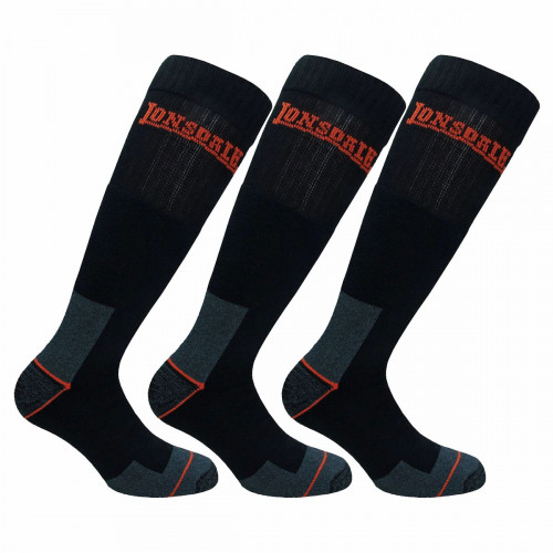 Calcetines de trabajo altos 3 pares — puntera y talón reforzados Lonsdale