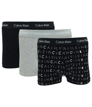 Men's stretch-cotton boxer briefs 3-pack, low-rise slim — Calvin Klein