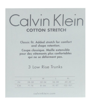 Herren Boxershorts aus Baumwollstretch, 3er-Pack, Low-Rise, eng anliegend — Calvin Klein