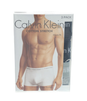 Boxer uomo in cotone elasticizzato 3 paia, vita bassa aderenti — Calvin Klein