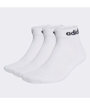 Cushioned ankle-high sports socks 3-pack 55% cotton — Adidas