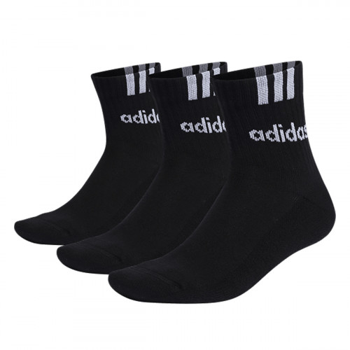 Calze Sportive Adidas Stripes Linear Half Cushioned - 3 Paia Calzini Sopra la Caviglia
