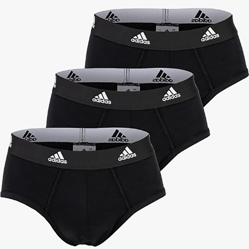 Active Flex 3 paia — Slip in cotone elasticizzato, traspiranti e ad asciugatura rapida Adidas