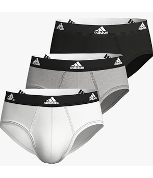 Active Flex 3 paia — Slip in cotone elasticizzato, traspiranti e ad asciugatura rapida Adidas