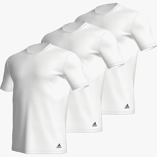 Active Cotton 3er-Pack Herren Rundhals-T-Shirts 100% Baumwolle atmungsaktiv — Adidas