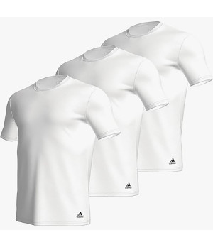 Active Cotton 3-Pack Men's Crew Neck T-Shirts 100% Breathable Cotton — Adidas
