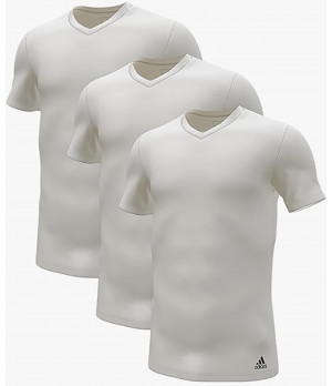 Active Cotton 3er-Pack Herren V-Ausschnitt T-Shirt aus atmungsaktiver Baumwolle — Adidas