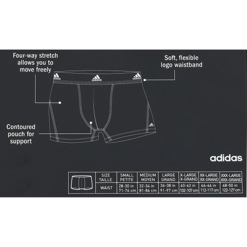 Boxer da Uomo Adidas - 2 Pezzi in Cotone Traspirante - Elastico Flessibile