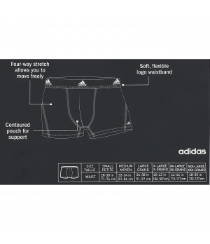 Boxer da Uomo Adidas - 2 Pezzi in Cotone Traspirante - Elastico Flessibile