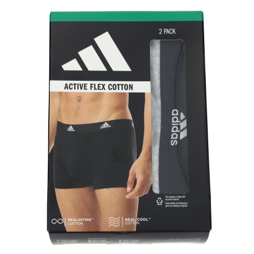 Boxer da Uomo Adidas - 2 Pezzi in Cotone Traspirante - Elastico Flessibile