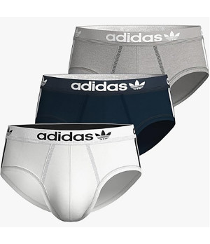 Elastische Baumwoll-Slips 3er-Pack, weich und atmungsaktiv — Adidas