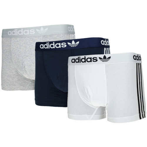 Boxer in cotone elasticizzato — 3 paia, vita confortevole Adidas