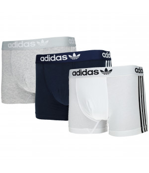 Boxer in cotone elasticizzato — 3 paia, vita confortevole Adidas