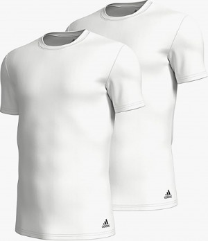 T-Shirt girocollo uomo 2 pezzi in cotone elasticizzato traspirante — Adidas