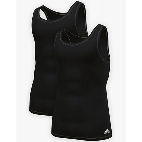 Lot 2 débardeurs homme coton extensible respirant — Adidas