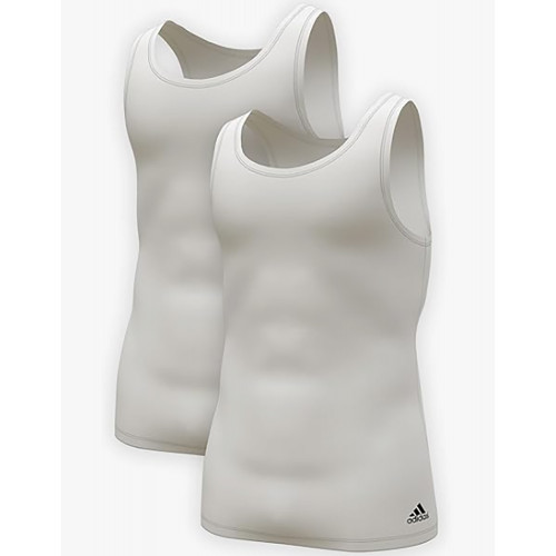 Herren Tanktop 2er-Pack, Stretch-Baumwolle, atmungsaktiv — Adidas