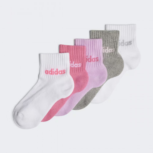 Coton respirant 5 paires — Chaussettes au-dessus de la cheville enfant Adidas