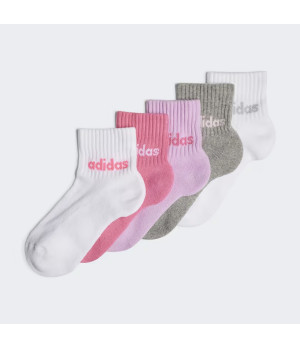 Algodón transpirable 5 pares — Calcetines tobilleros Adidas para niño