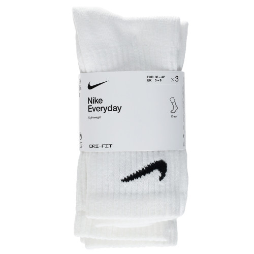 Calzini Nike Everyday Lightweight — 3 paia, metà polpaccio in cotone