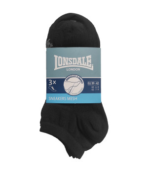 Lonsdale 6 Paia Calzini Sneaker Mesh Cotone Pettinato