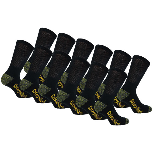 Caterpillar 12 Pairs Diabetic Work Socks